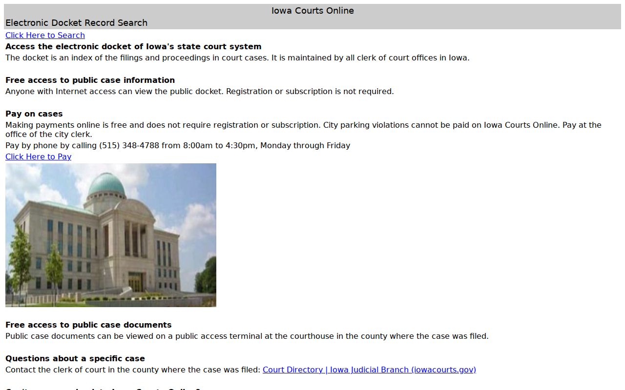 Shelby County warrant search public electronic docket